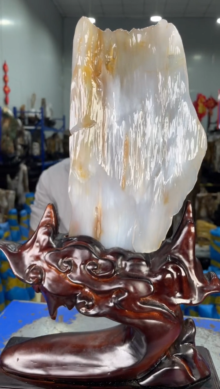 【闪购商品】硅化玉摆件未镶嵌26