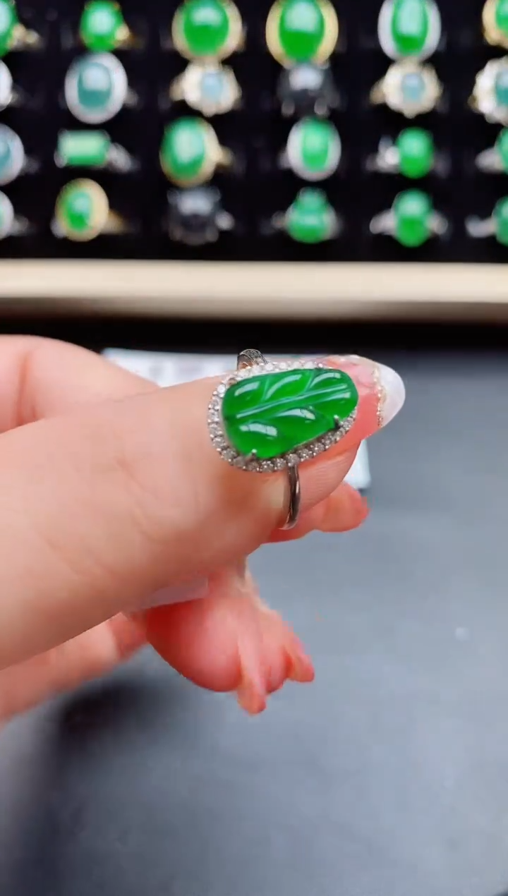 【闪购商品】翡翠戒指银S925镶嵌1212