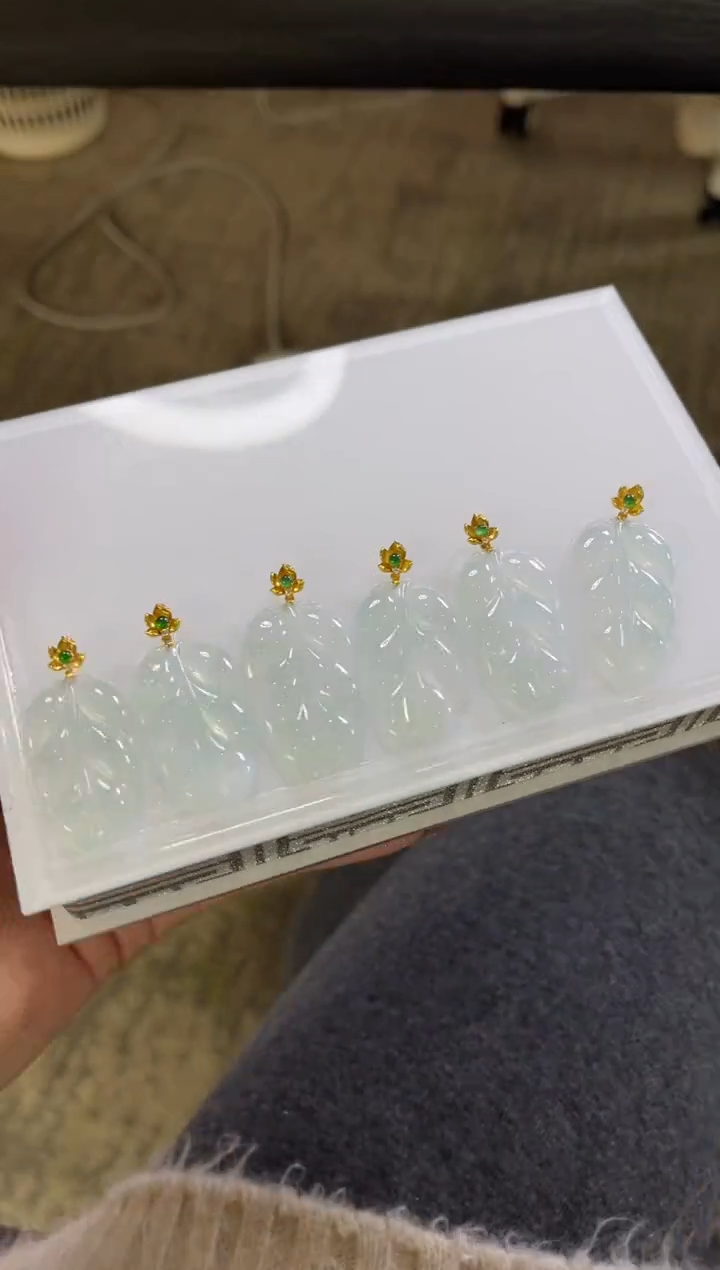 【闪购商品】翡翠颈饰18K金镶嵌A343 多样性发一件/配绳子