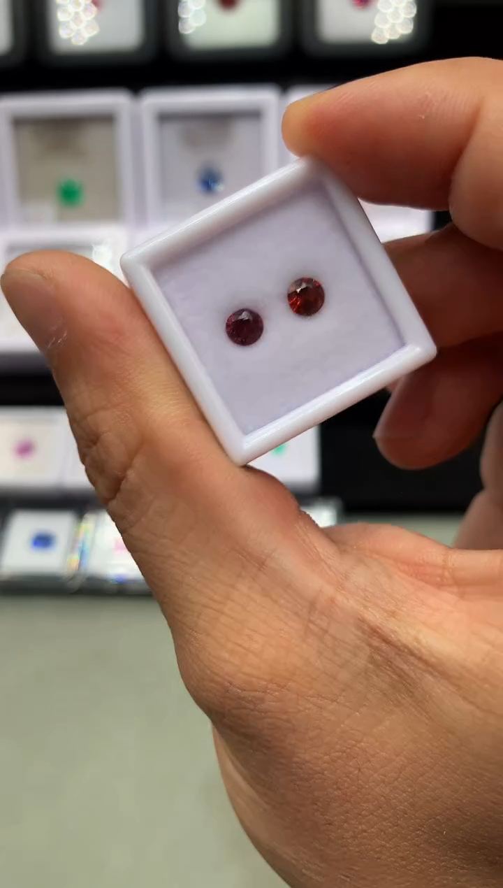 【闪购商品】定制尖晶石裸石未镶嵌圆切 一盒2/P 0.76ct