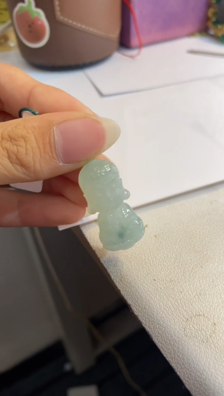 【闪购商品】翡翠颈饰未镶嵌不动明王宝宝佛