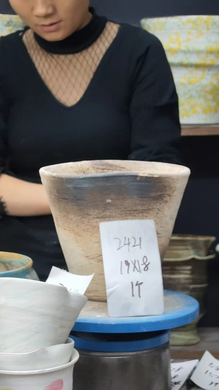 江西景德镇花盆微瑕2421