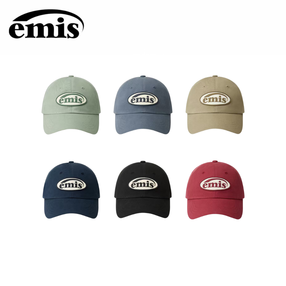 emis帽子女橡胶徽章棒球帽男款可乐标大头围韩系软顶鸭舌帽【emis】