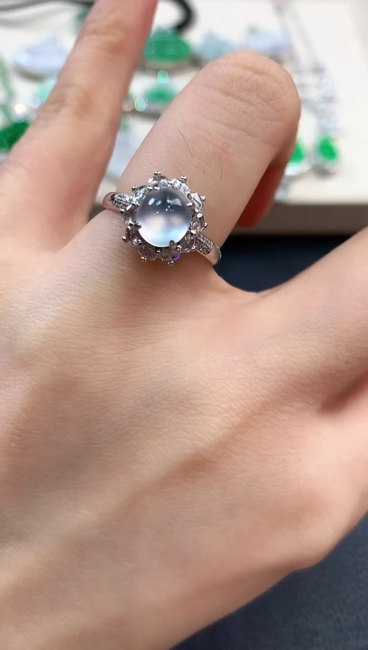 【闪购商品】翡翠戒指18K金镶嵌b113多样性一件发货