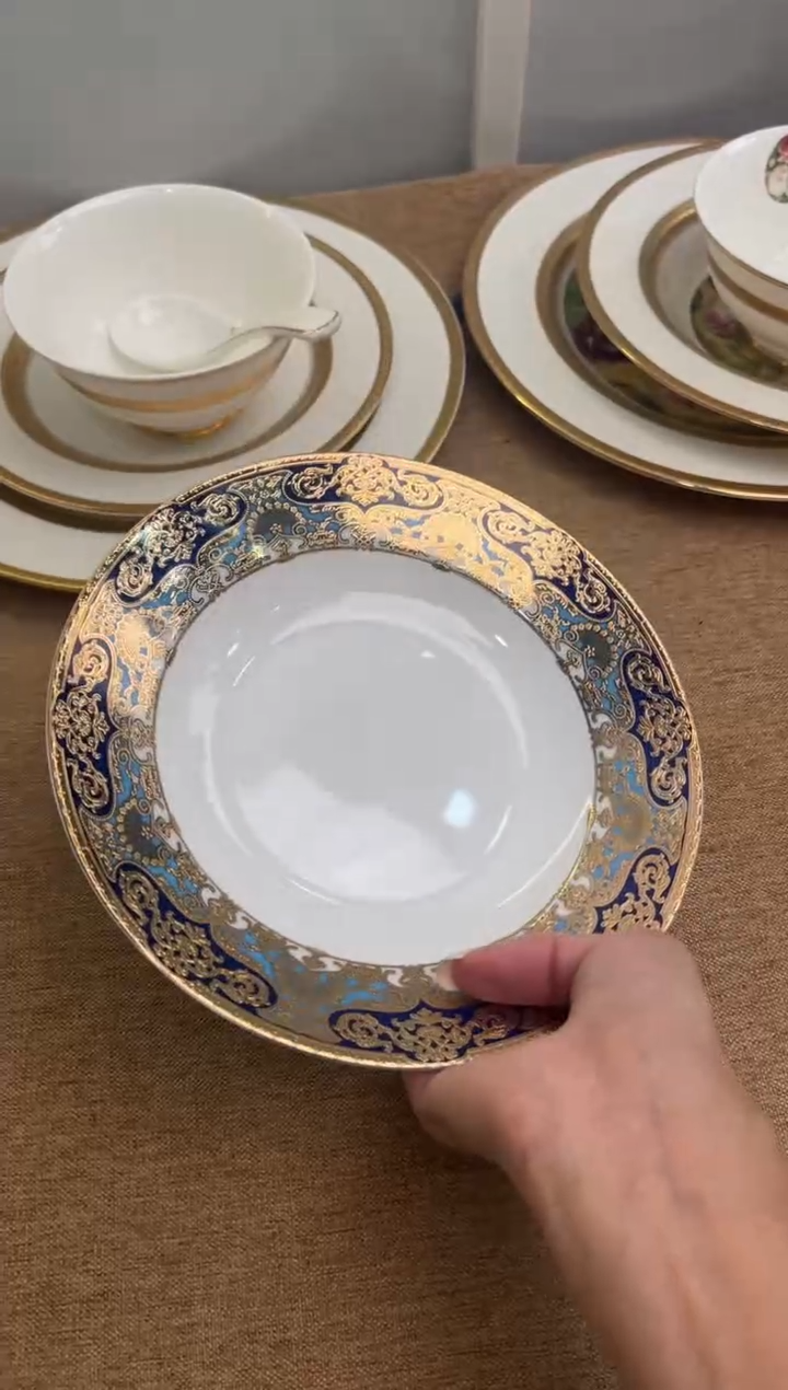 瓷片7.5寸草帽盘2个一单尾单