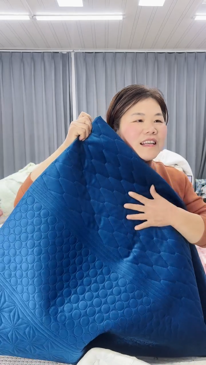 棉2.0*2.2蓝色荷兰绒