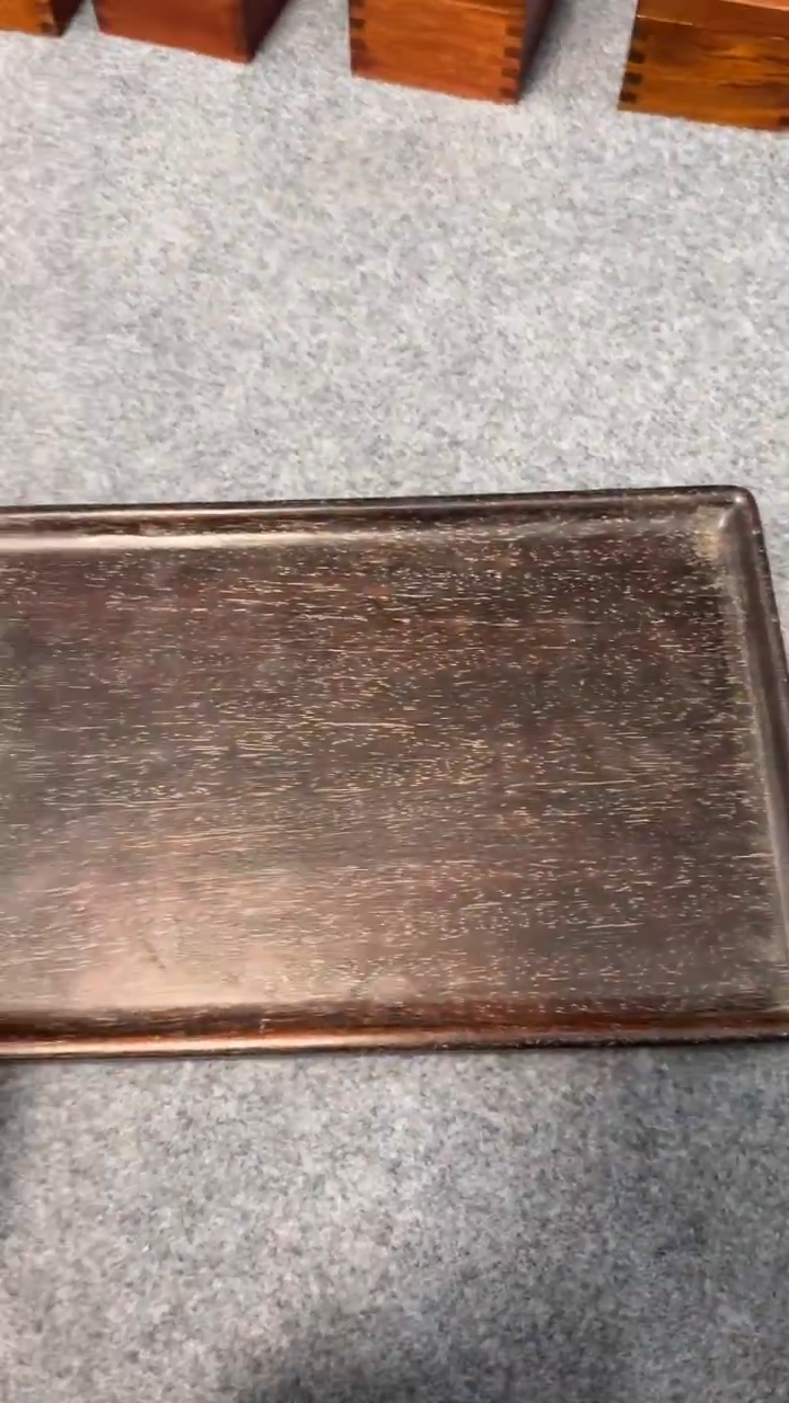 木紫檀花梨木一物一拍茶盘