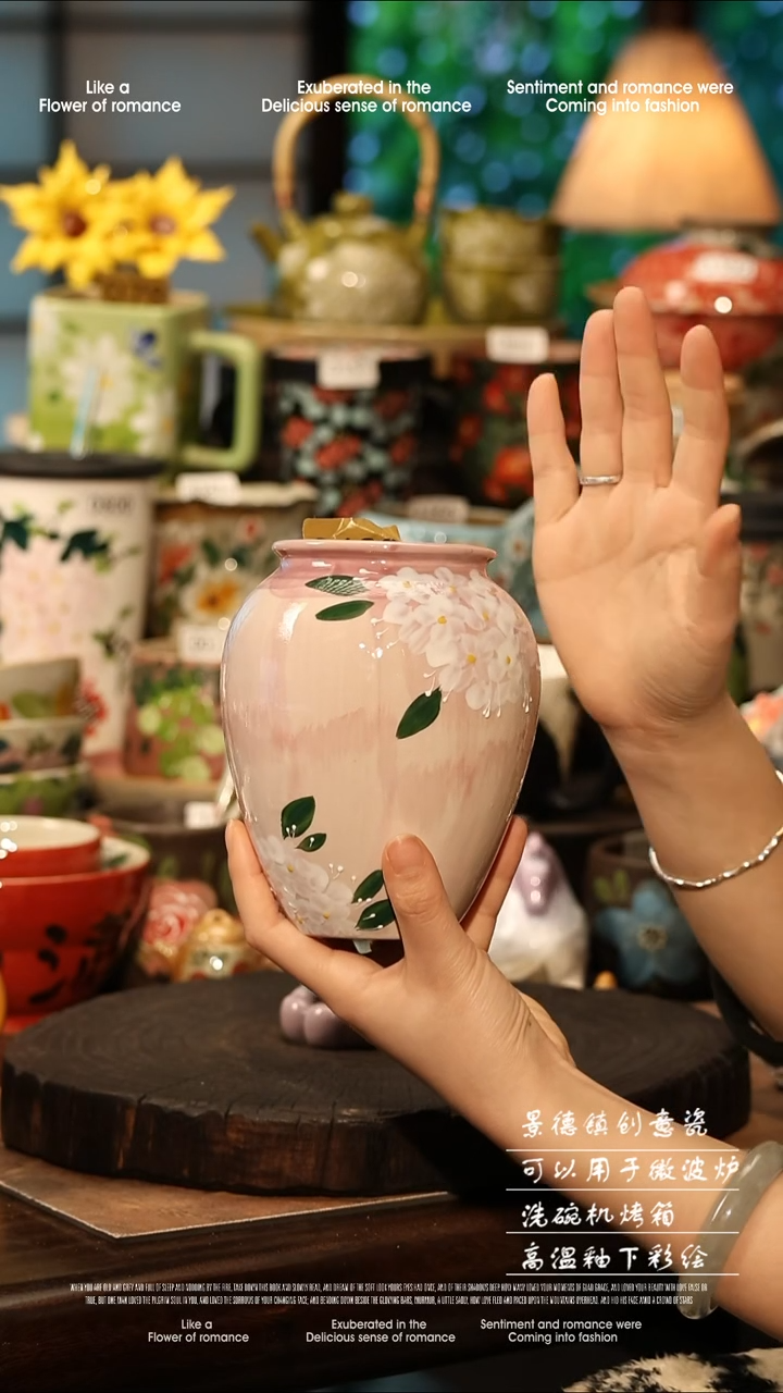 陶瓷景德镇高温釉下彩手工手绘款式@A0439@