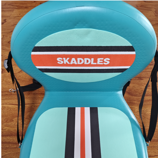  POWERFANS加厚充气滑水板易收纳折叠靠背钓鱼座椅