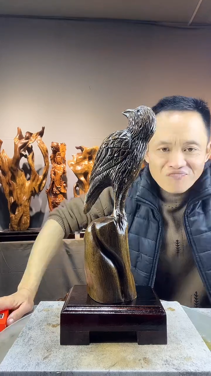 金丝楠翔*小叶桢楠随行摆件36