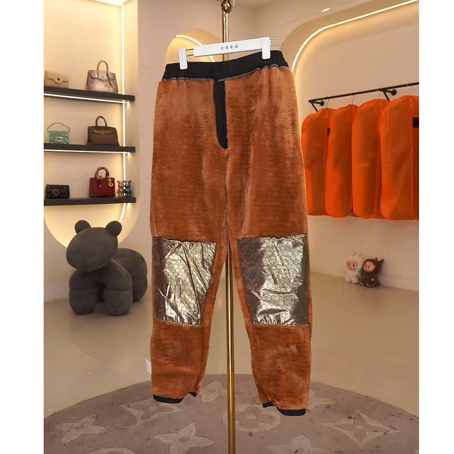 立体剪裁纯色直筒裤亮面冬季皮裤加绒秋冬防水牛仔JJ68