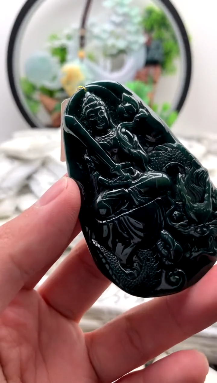【闪购商品】翡翠颈饰未镶嵌虚空藏