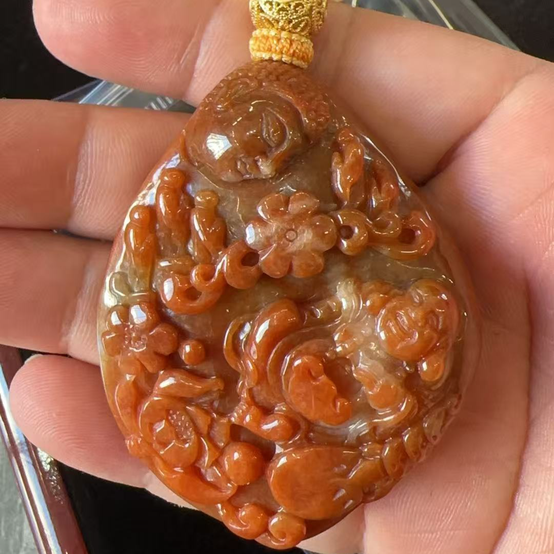 天然缅甸翡翠吊坠3208