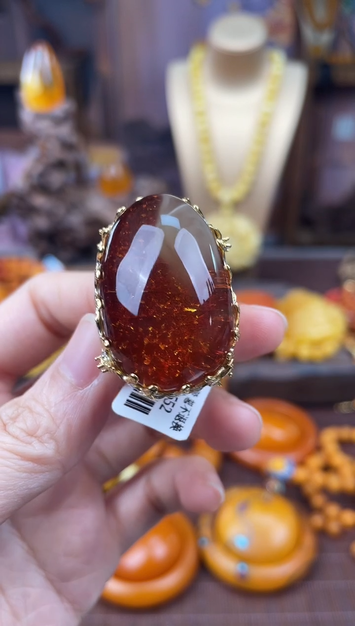 裸石琥珀未镶嵌多样性发货1，假一赔4