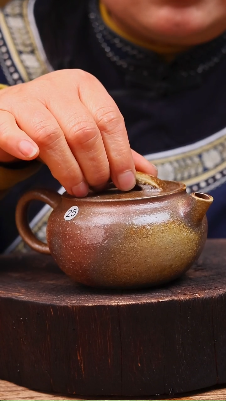 牙舟陶冗平窑柴烧手工壶25