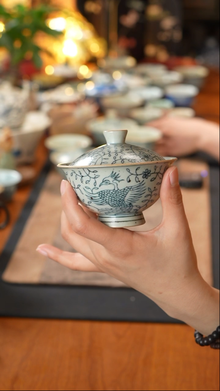 【闪购商品】寒芦窑凤凰盖碗寒芦窑凤凰盖碗