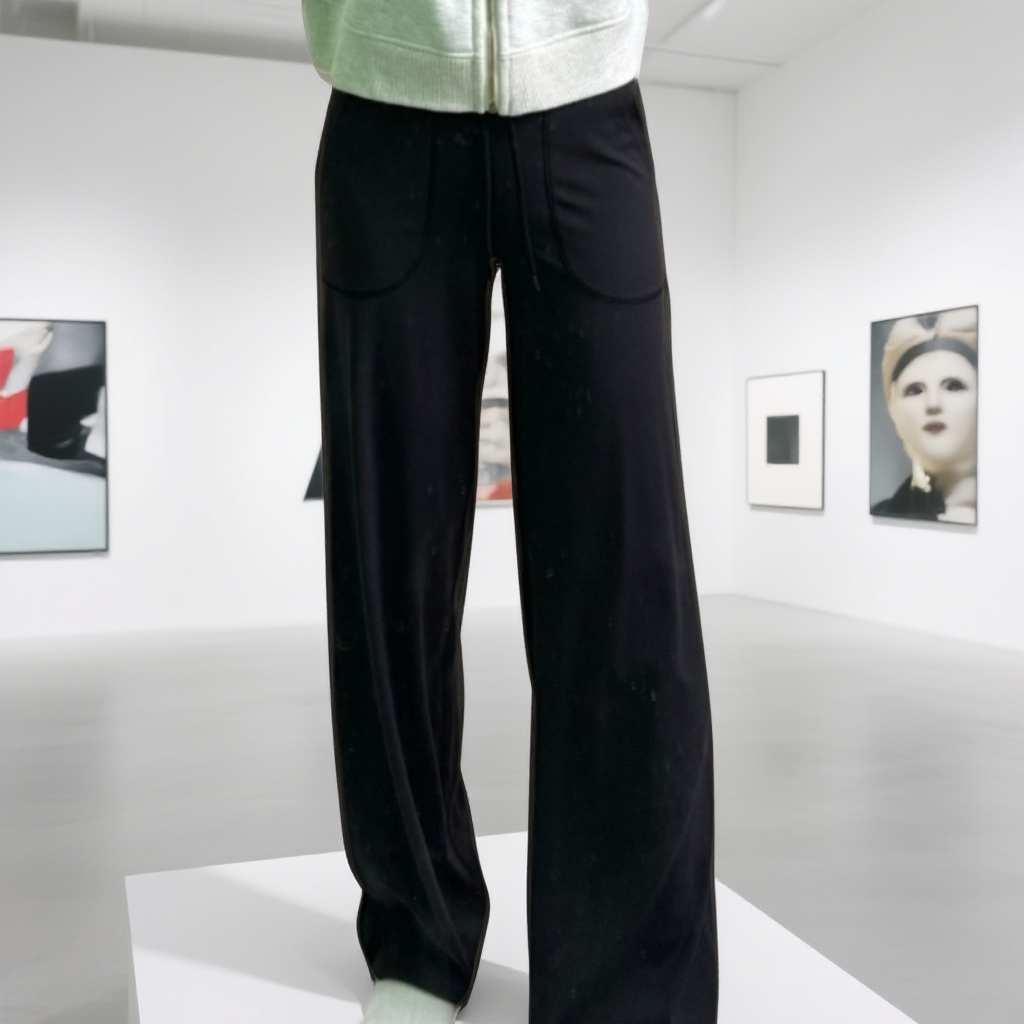 高腰时尚微喇瑜伽裤女装百搭显瘦一毛毛一样样