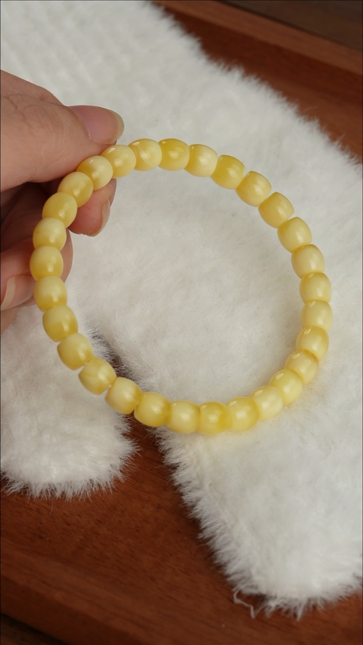 【闪购商品】蜜蜡裸石未镶嵌精工蜜蜡手串7