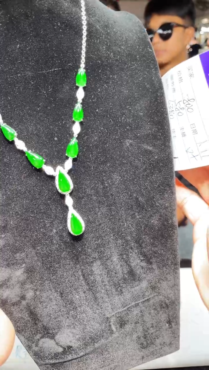 【闪购商品】翡翠项链银S925镶嵌0363908103多样性发货