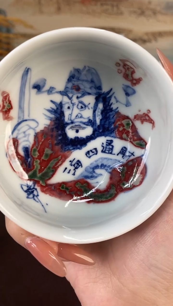 高温釉下景德镇手工手绘茶器15