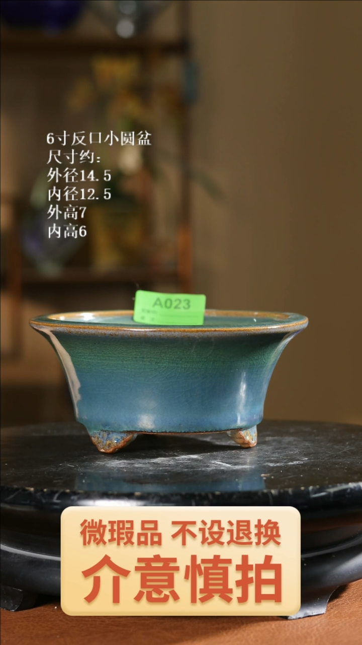 6寸反口小圆盆家居级023