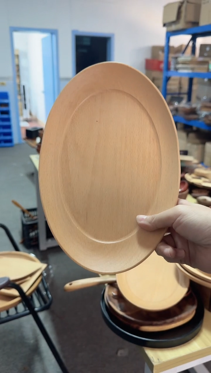 【双十二福利】椭圆形榉木果盘（看好拍不退换哦）