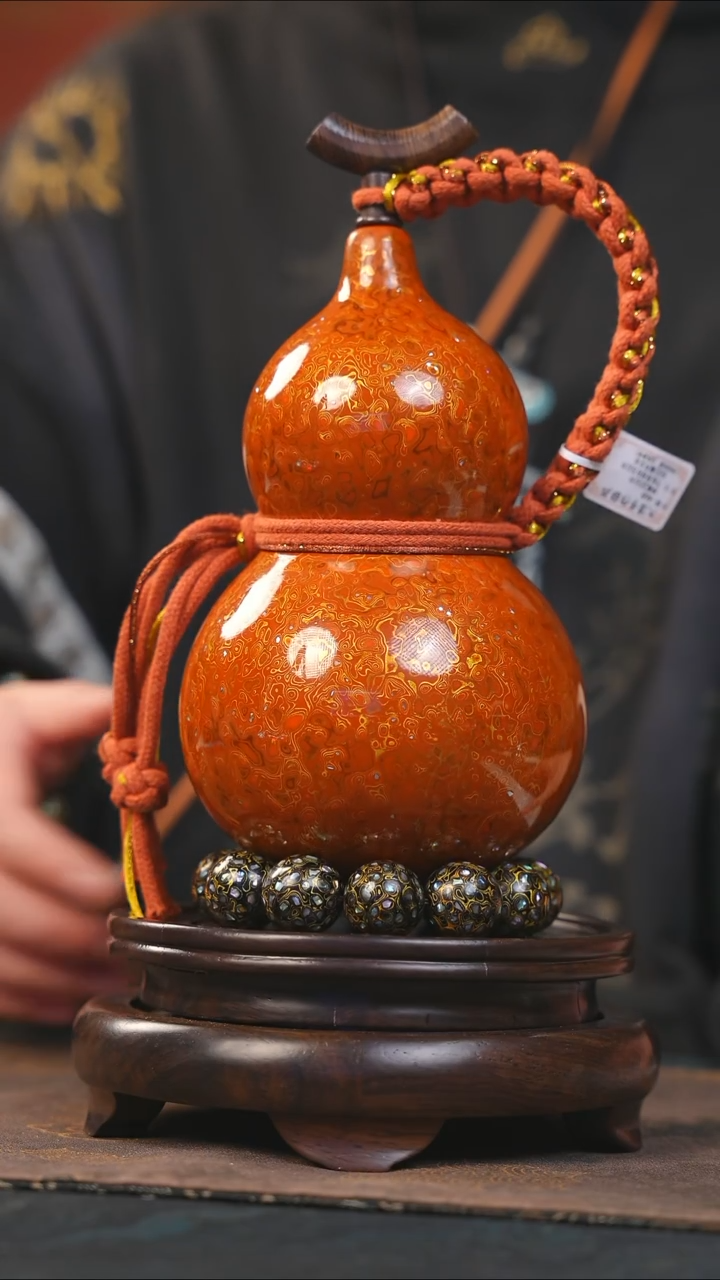 【闪购商品】YV203漆艺酒葫芦不包手串及旋转底座