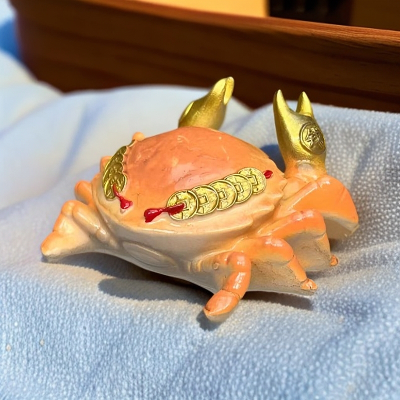 变色螃蟹茶宠可爱茶具烟灰缸1689
