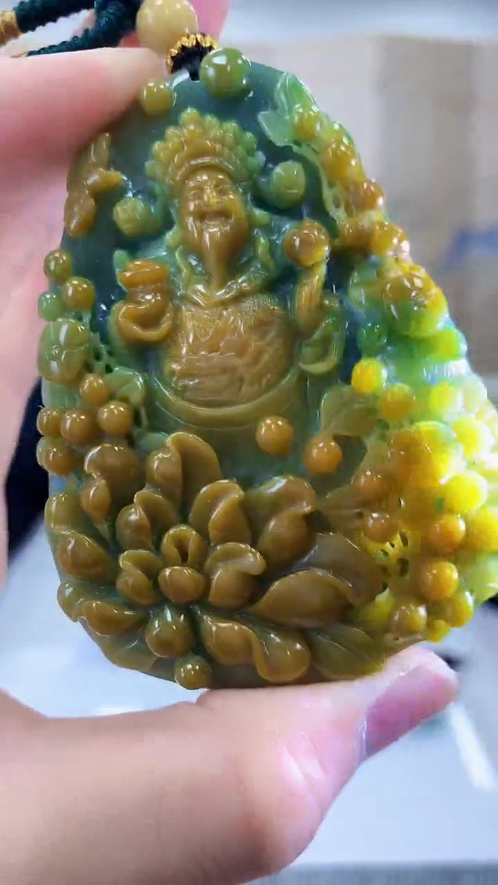 【闪购商品】定制翡翠未镶嵌5152bb-毛货挂件118