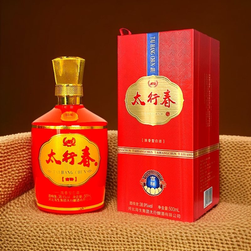太行【酒厂直供】太行春老窖浓香型纯粮食白酒6瓶箱装38.9度500ml