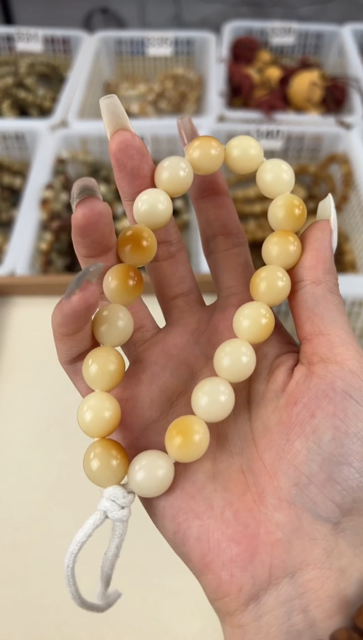 手串菩提根/象牙果卡14手工干磨7000目鹅蛋手持341