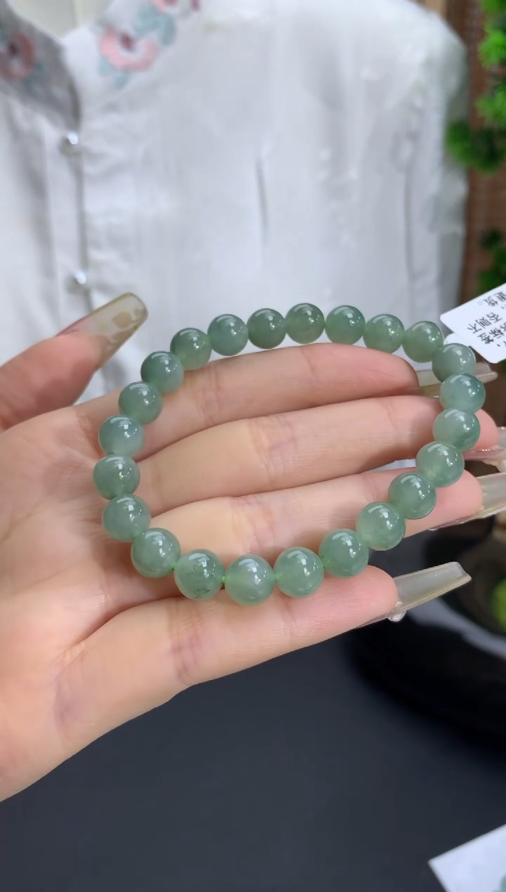 【闪购商品】翡翠手链未镶嵌卡8mm