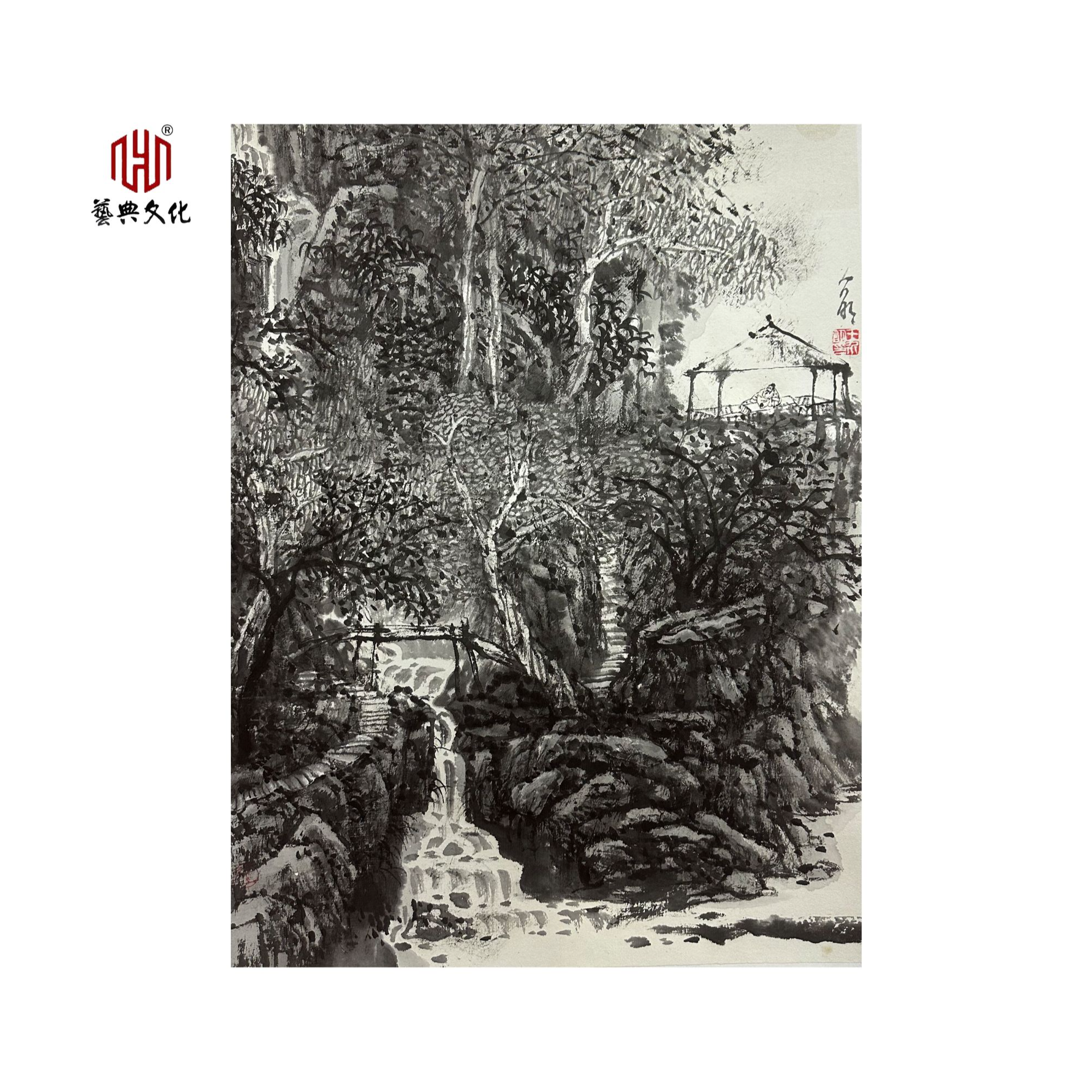 「漓江画社」中美协 王介明 宣纸 画芯尺寸63*48cm 原作 国画收藏