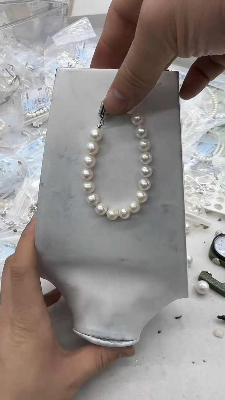 未镶嵌手链淡水珍珠J****y9mm 插棒扣-孤品