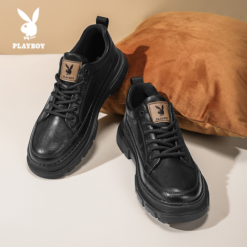PLAYBOY/花花公子百搭板鞋2025新款男士低帮厚底高级感休闲运动鞋