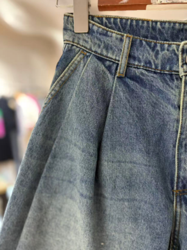 [轻奢] 蓝色夏时尚通勤休闲百搭牛仔半身裙 ZK604