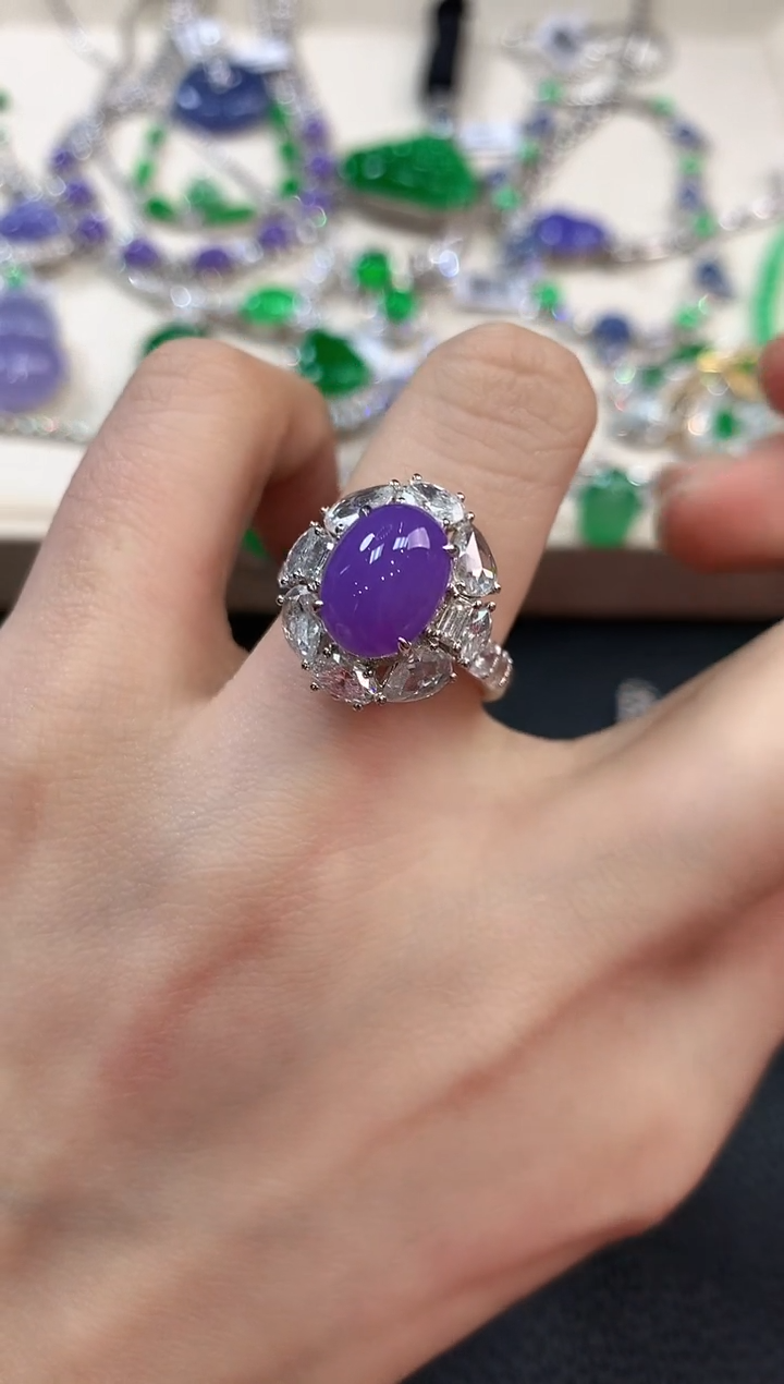 【闪购商品】翡翠吊坠(不含链)18K金镶嵌m48    