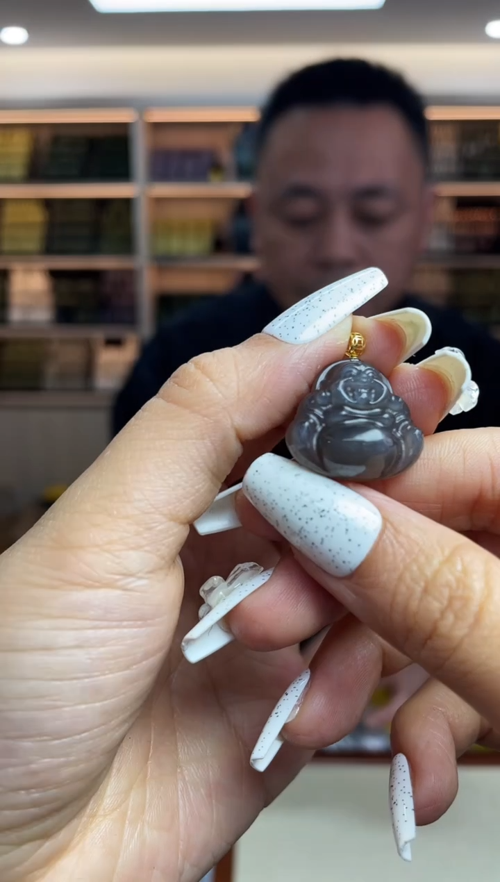 【闪购商品】和田玉·18K金镶嵌多样性发一件