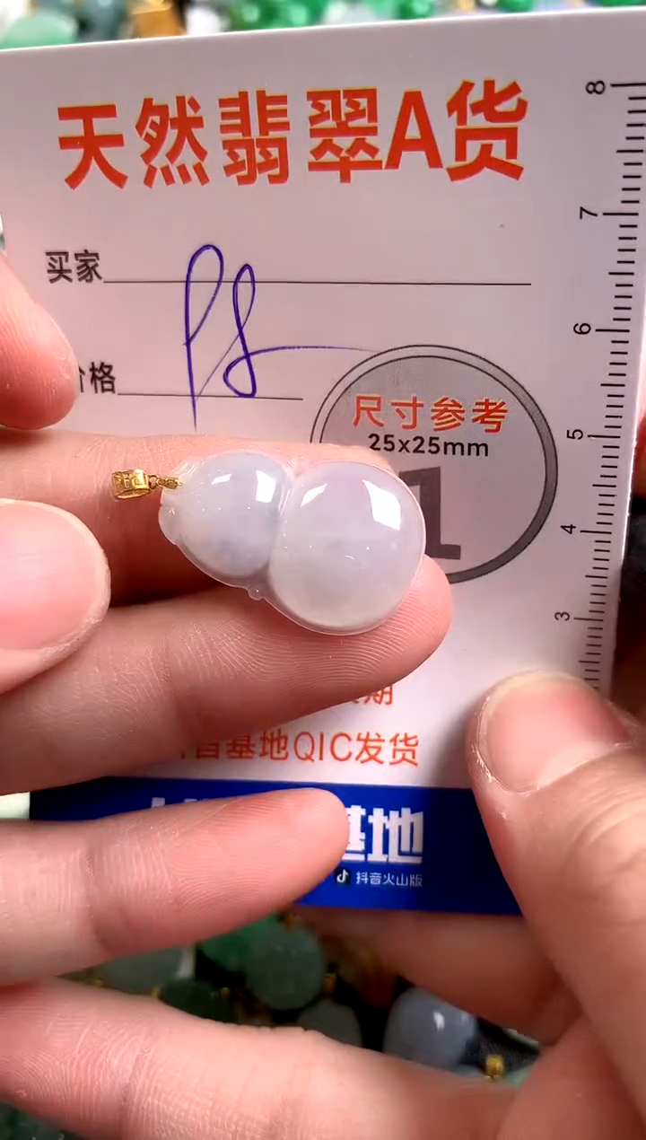 【闪购商品】翡翠颈饰18K金镶嵌08900796