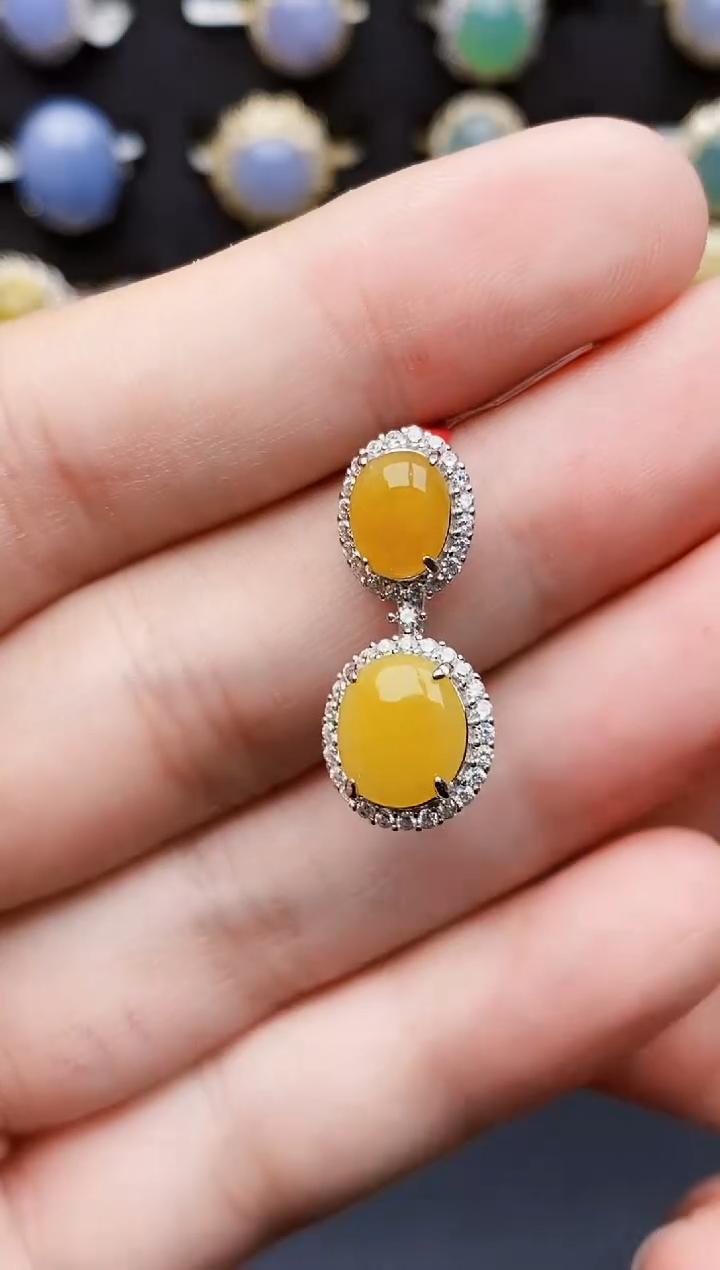 银S925镶嵌戒指翡翠2143