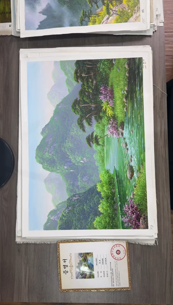 油画【89号】约50*70cm丨朝鲜原创纯手绘孤品油画丨顺丰包邮