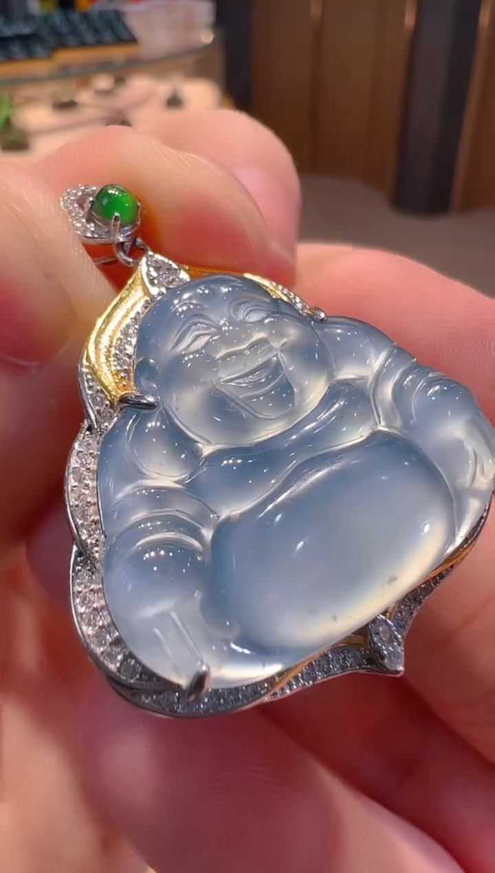 【闪购商品】翡翠吊坠(不含链)银S925镶嵌多样性发货一件