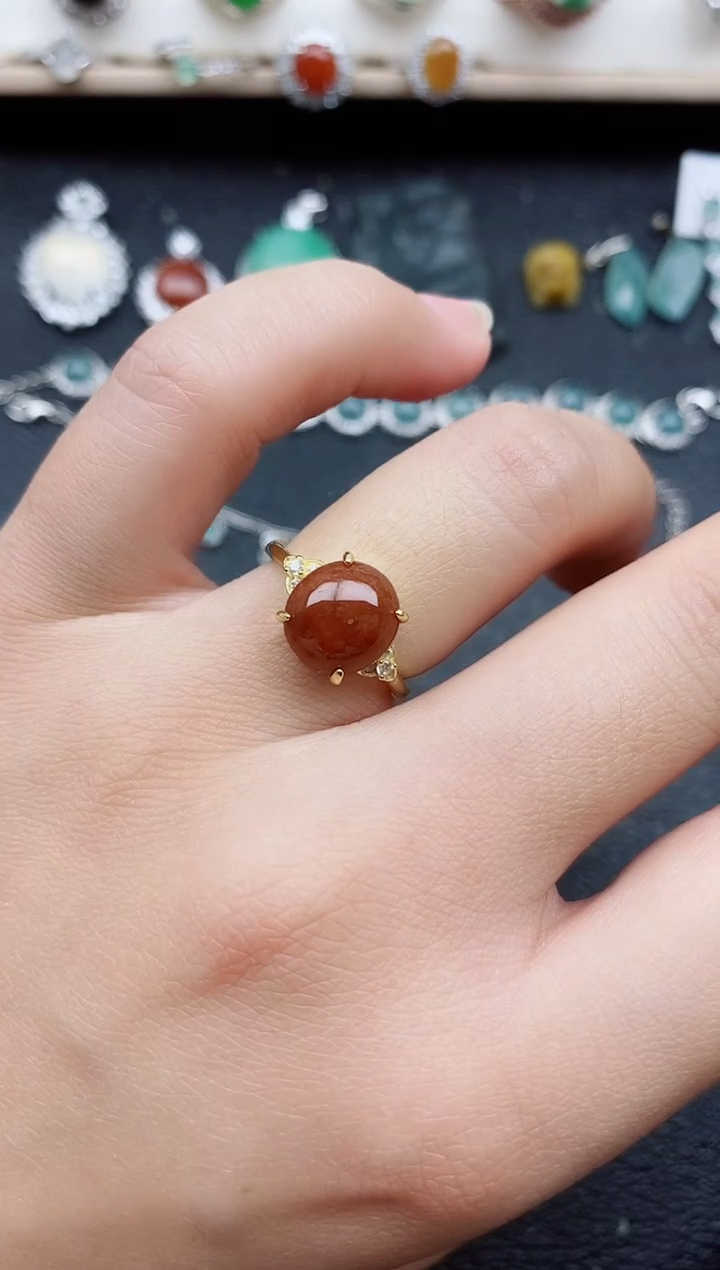 【闪购商品】翡翠戒指银S925镶嵌11111