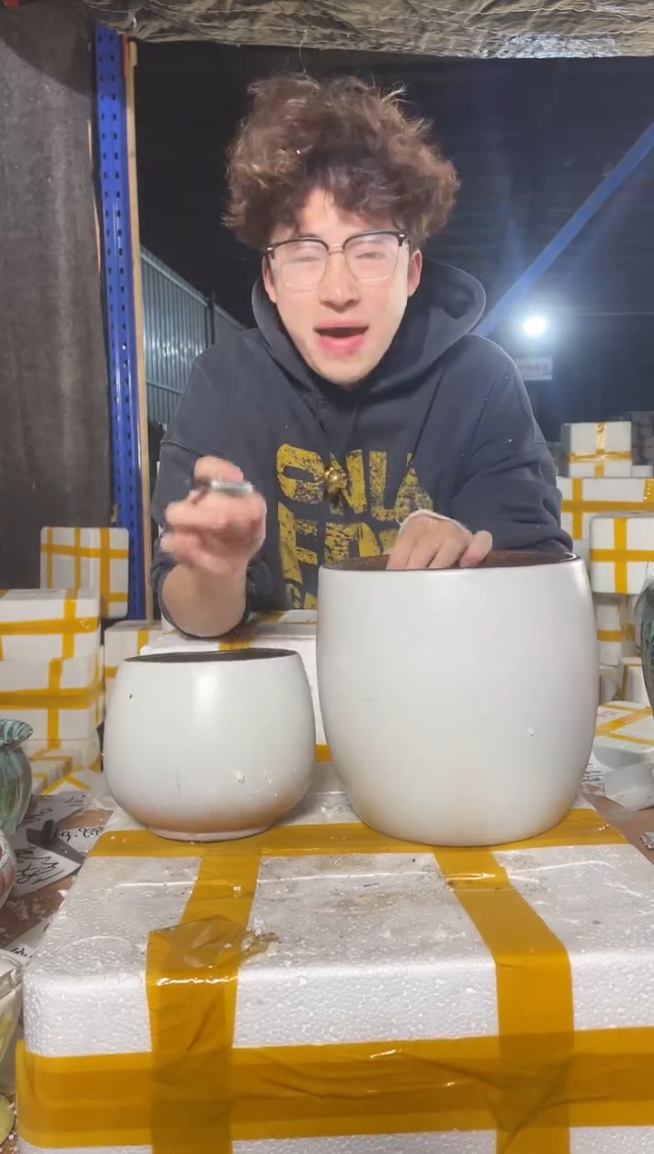 紫砂花盆宜兴紫砂粗陶花盆14-14/20-20