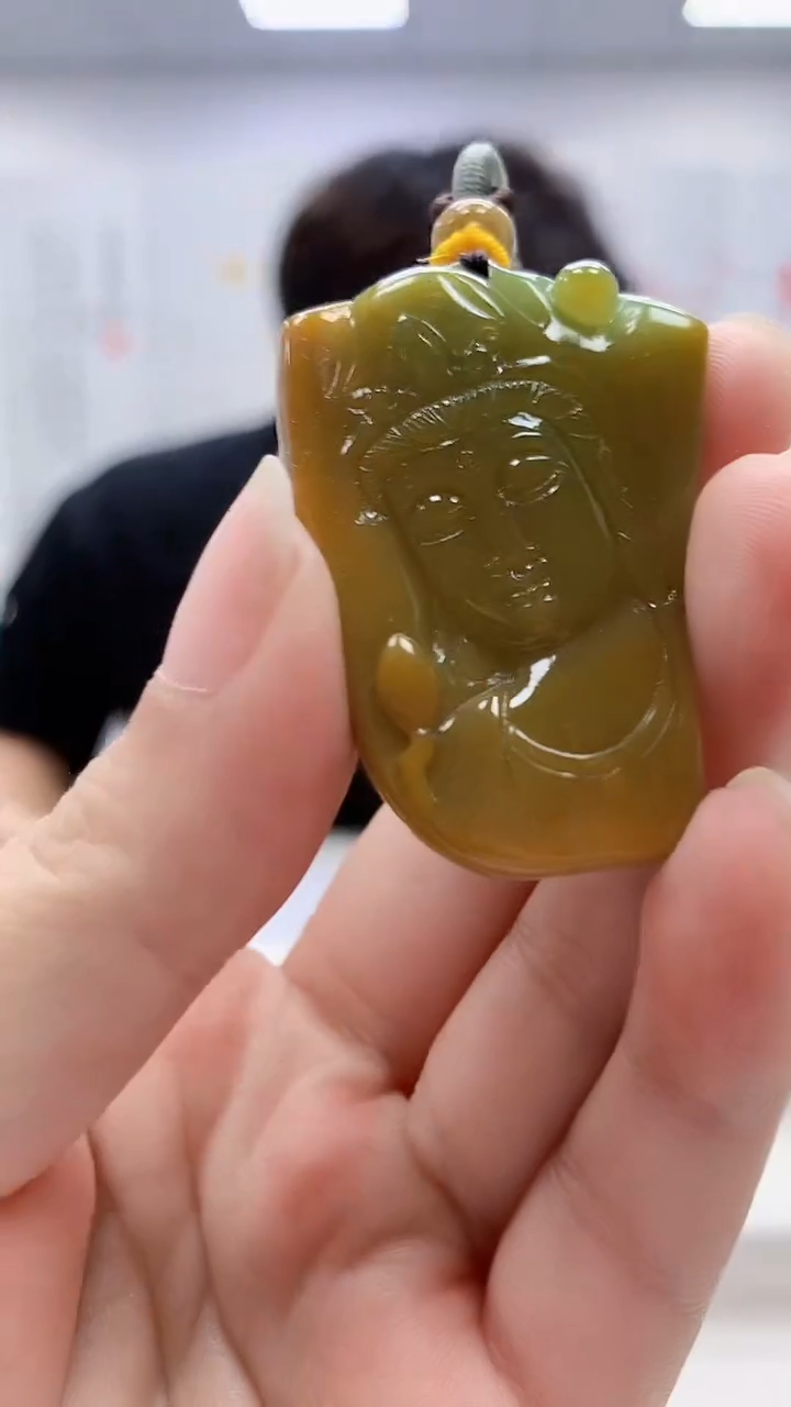 定制翡翠未镶嵌5145ms-毛货34观音