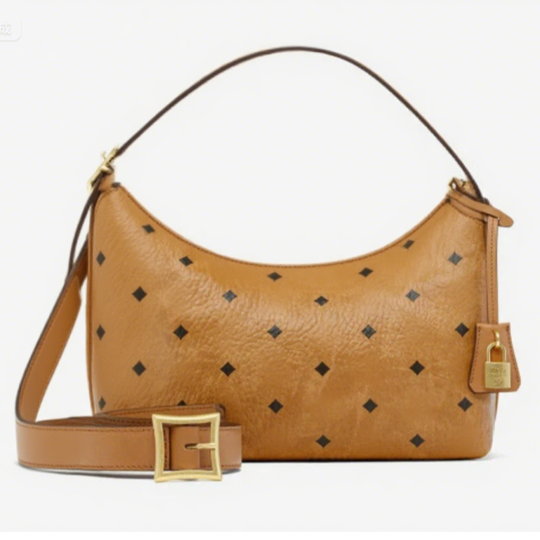 M家【干邑色 HOBO】腋下包时尚经典百搭白色