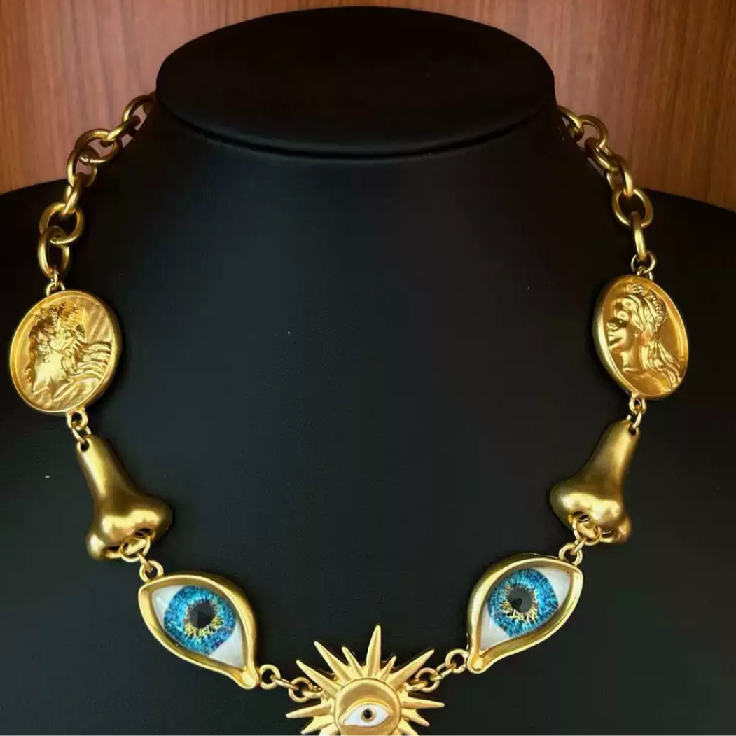 铜合金仿水晶项链 【4416】Emily Vintage珍藏款