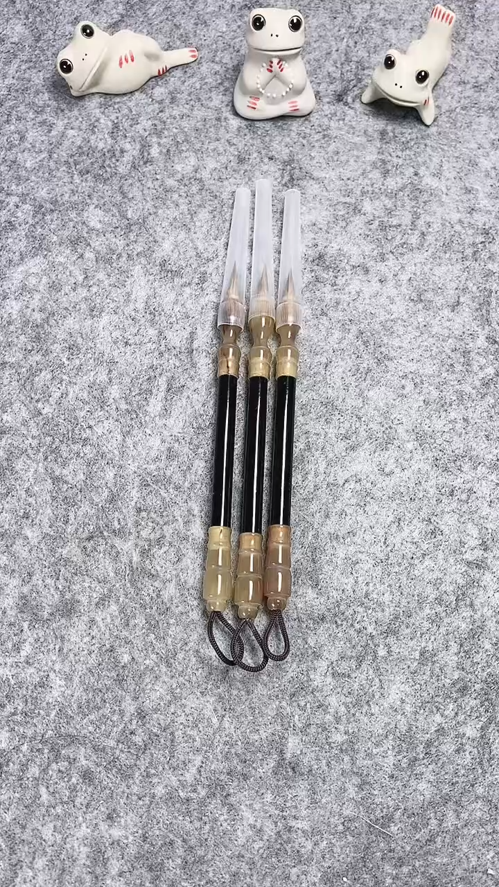 狼毫小楷毛笔三支