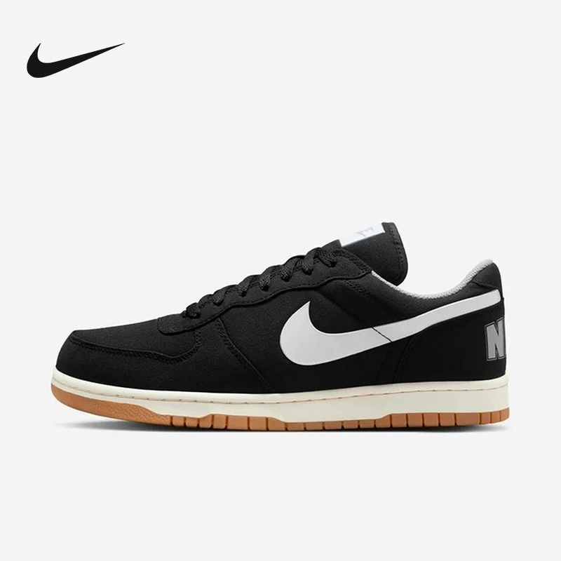 耐克/NIKE男子BigNIKE黑色复古百搭运动休闲低帮板鞋 854166003
