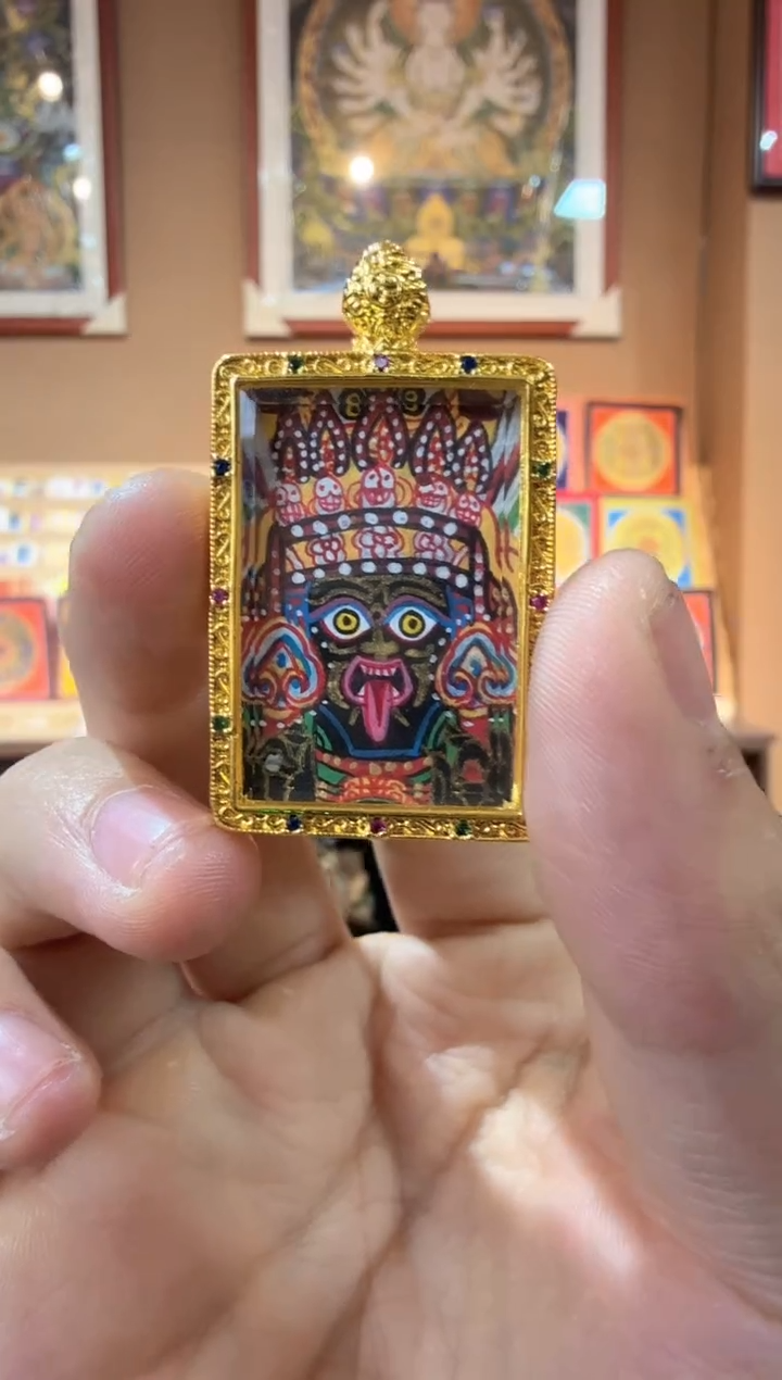 吊坠扎老师-纯手绘唐卡